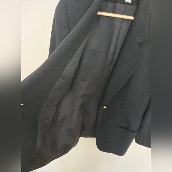 Talbots 100% Wool Black Blazer made in the USA | | size 6 - Picture 3 of 6